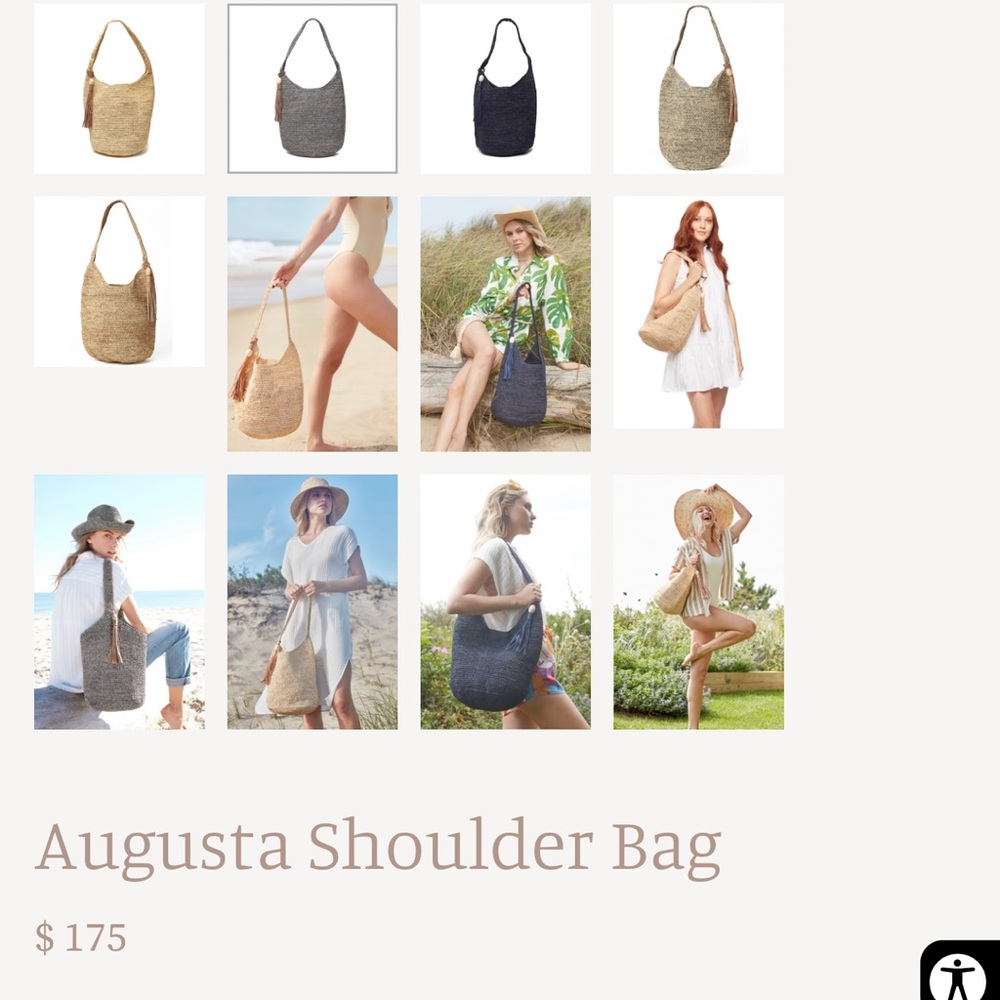 Mar y Sol woven bag in “dove” - Picture 2 of 10